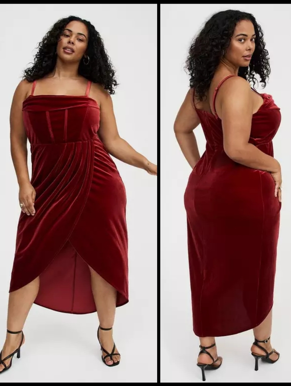 TORRID 6X Velvet Bustier Tulip Dress Sexy Classy